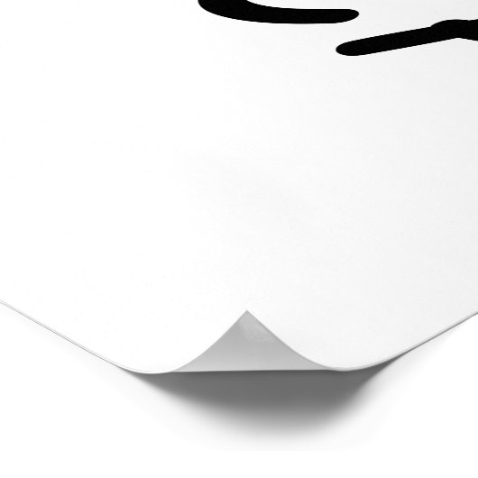 Harmonica voelt de muziek poster (Hoek)