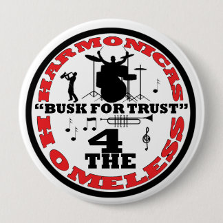 Harmonica voor daklozen ronde button 4,0 cm