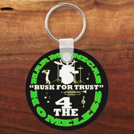 Harmonica voor daklozen sleutelhanger (Voorkant)