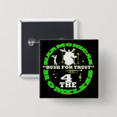 Harmonica voor daklozen vierkante button 5,1 cm (Voorkant /achterkant)