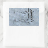 Harmonica Zombie Explode Rechthoekige Sticker (Tas)