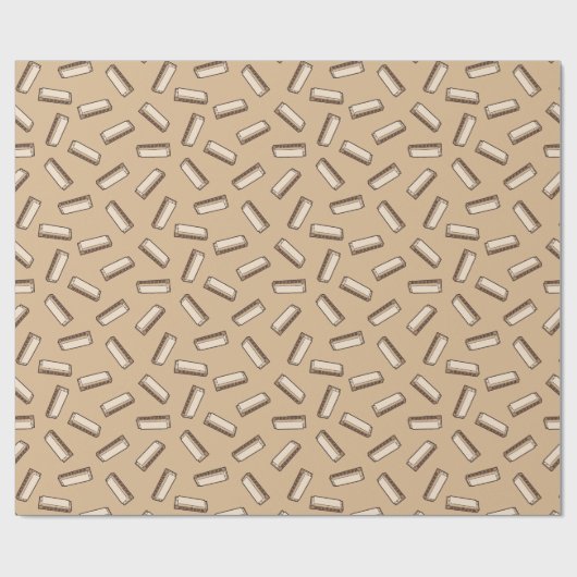 harmonicapatroon cadeaupapier (Vlak)