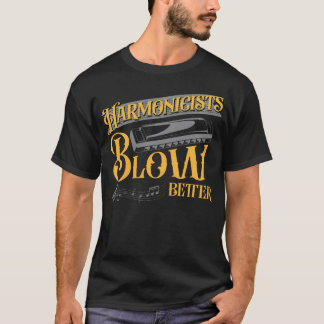 Harmonicaspelers Blaas Beter Harmonicaspeler T-shirt