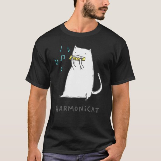 Harmonicat Music Catt T-shirt (Voorkant)