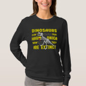 Harmonicist  Dinosaurs Joke Harmonica Instrument T-shirt (Voorkant)