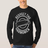 Harmonicist Respect The Harmonica T-shirt (Voorkant)