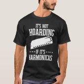 Harmonicists Hoarding Harmonicas T-shirt (Voorkant)