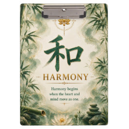 Harmonie (和) Chinees karakter Klembord