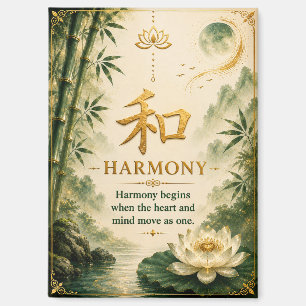 Harmonie (和) Chinees Karakter Magneet