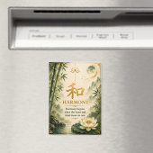 Harmonie (和) Chinees Karakter Magneet (Insitu (Vaatwasser))