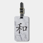 Harmonie - Chinees Inspirerend symbool bagagelabel (Voorkant verticaal)