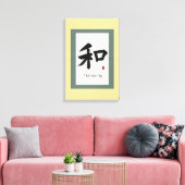 Harmonie Chinese kalligrafie kunst Canvas Afdruk (Insitu (Woonkamer))
