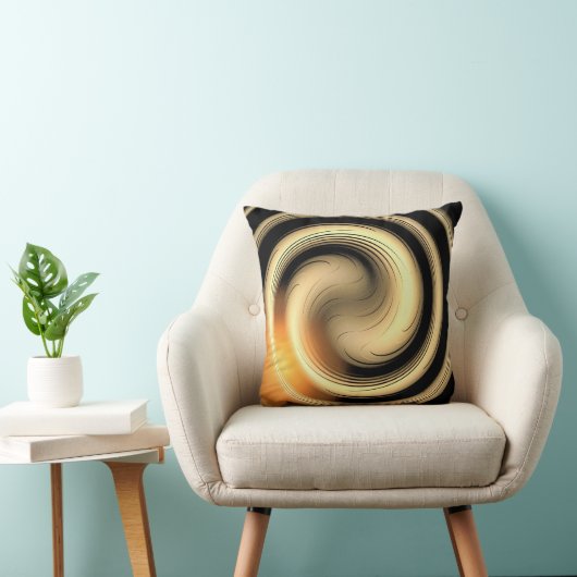 Harmonie en ontspanning Gouden & Zilveren kussen (Stoel)