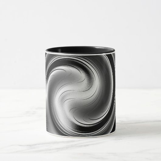 Harmonie en ontspanning Silver Relief mok (Midden)