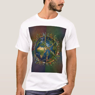 Harmonie: Groene Vredesembleem van de Aarde T-shirt