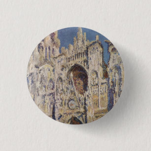 Harmonie in Blau en Gold Claude Monet Ronde Button 3,2 Cm