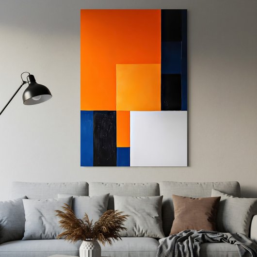 Harmonie in Blokken Canvas Afdruk
