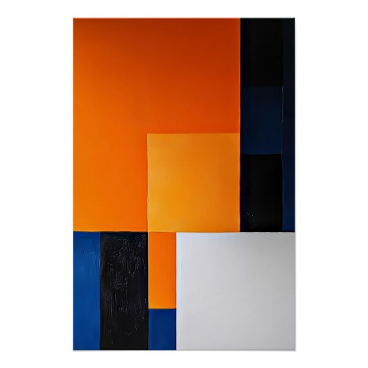 Harmonie in Blokken Perfect Poster (Voorkant)