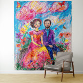 Harmonie in Bloom Wandkleed (In situ)