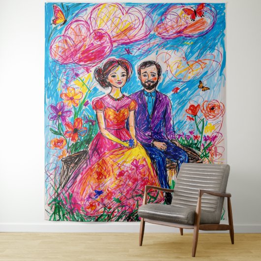 Harmonie in Bloom Wandkleed (In situ)