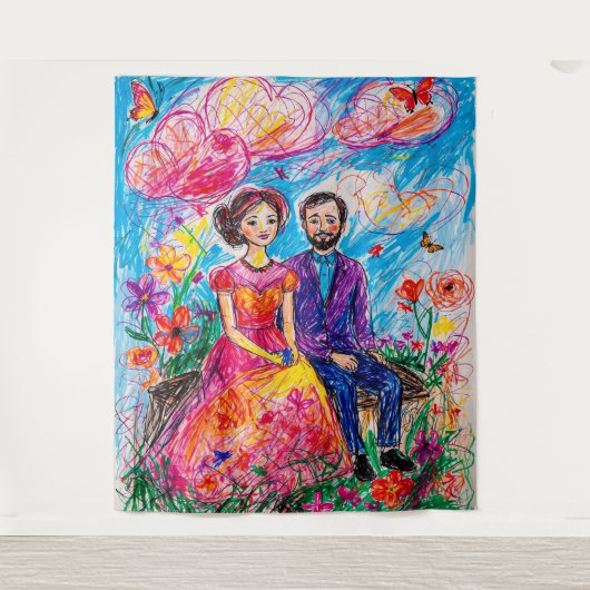 Harmonie in Bloom Wandkleed (Voorkant)