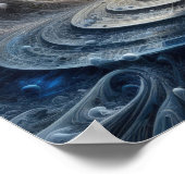 Harmonie in Chaos - Abstracte kunst - Surreal Digi Poster (Hoek)