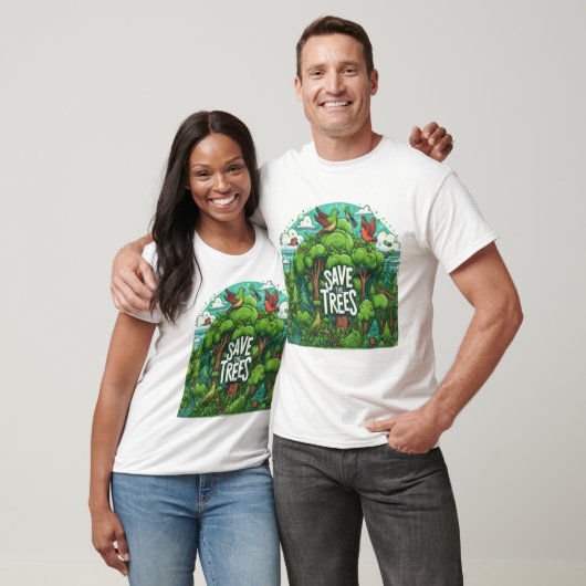 Harmonie in de bomen t-shirt (Unisex)