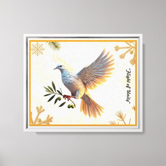 "Harmonie in de vlucht" Canvas Afdruk (Voorkant)