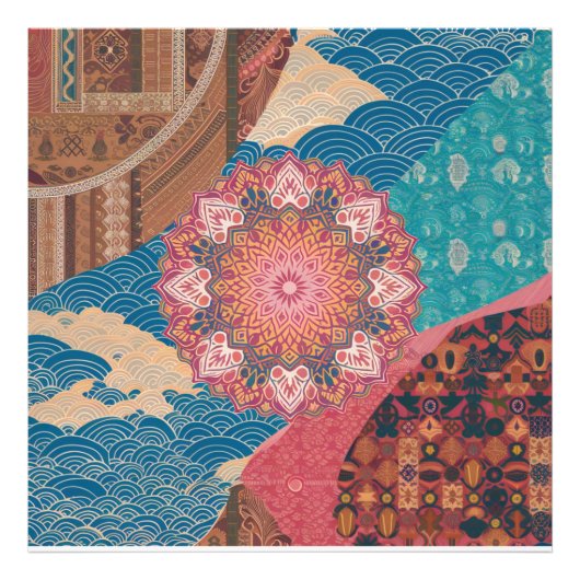 Harmonie in diversiteit: een puzzel van culturele foto afdruk (Voorkant)