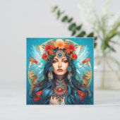 Harmonie in erfgoed - Art Nouveau Design Kaart (Staand voorkant)