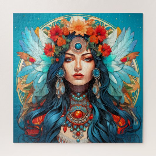 Harmonie in erfgoed - Art Nouveau Design Legpuzzel (Verticaal)
