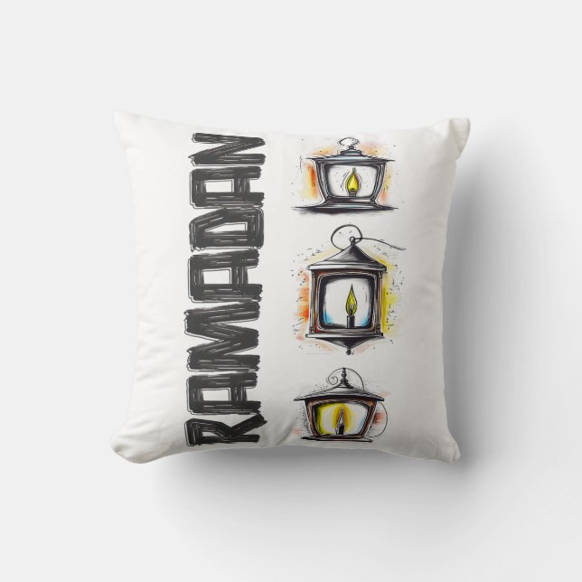 Harmonie in erfgoed Uw unieke Ramadan ervaring Kussen (Voorkant)