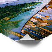 Harmonie in goud en lucht perfect poster (Hoek)