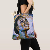 Harmonie in goud en lucht tote bag (Dichtbij)