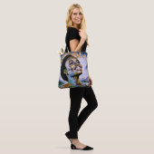 Harmonie in goud en lucht tote bag (Op model)