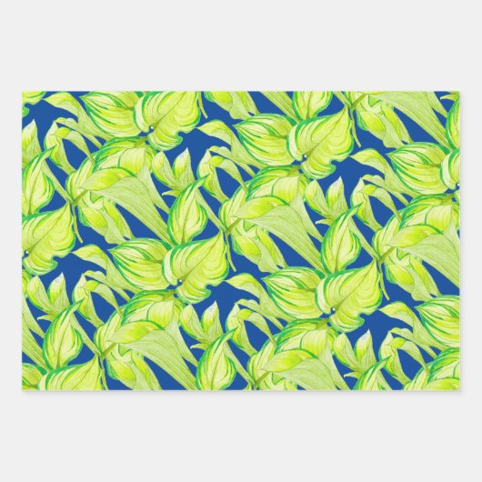 Harmonie in het groen op wikkelpapier Set Inpakpapier Vel (Voorkant 2)