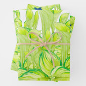 Harmonie in het groen op wikkelpapier Set Inpakpapier Vel (In situ)