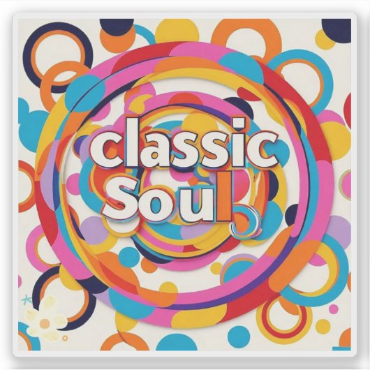 "Harmonie in kleur" Sticker (Voorkant)