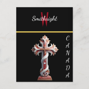 Harmonie in rood en wit briefkaart