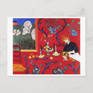 Harmonie in rood, Matisse Briefkaart