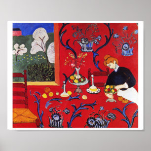 Harmonie in rood, Matisse Poster