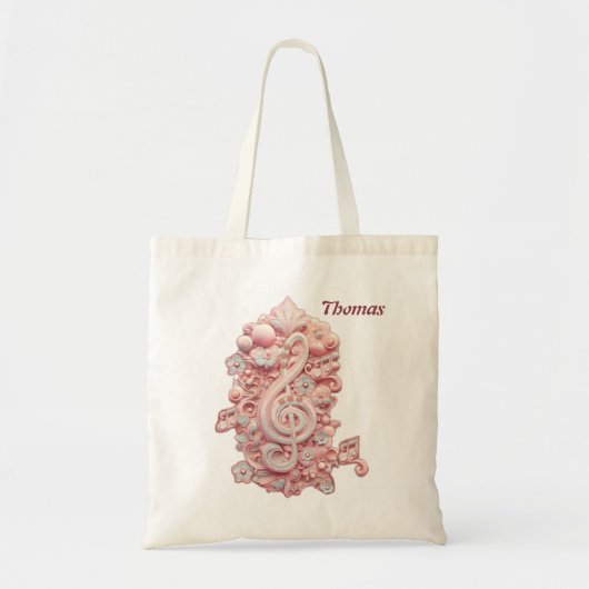 Harmonie in roze, een majestueuze, gestileerde dri tote bag (Voorkant)