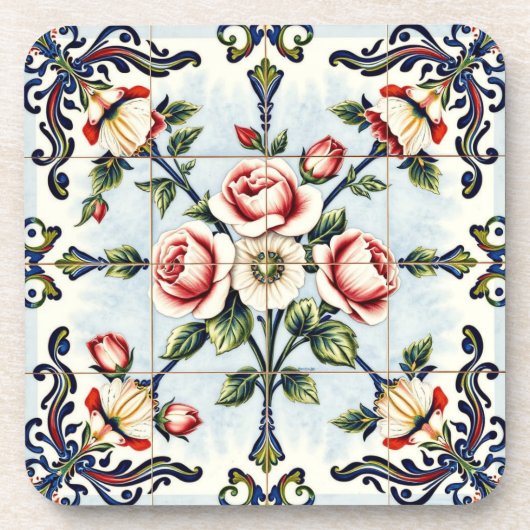 harmonie in rozen onderzetter (Voorkant)