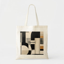 Harmonie in Schakeringen: Abstracte Compositie in  Tote Bag