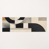 Harmonie in Schakeringen: Abstracte Compositie in Yogamat (Voorkant (horizontaal))