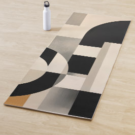 Harmonie in Schakeringen: Abstracte Compositie in  Yogamat