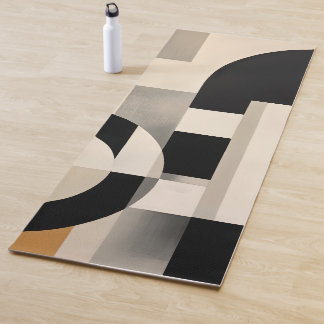Harmonie in Schakeringen: Abstracte Compositie in Yogamat