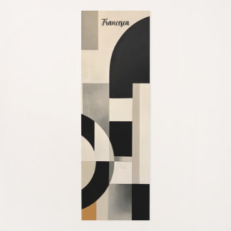 Harmonie in Schakeringen: Abstracte Compositie in Yogamat