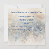 Harmonie in Silhouet. Vrede op Aarde Kaart (Achterkant)