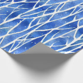 Harmonie in Sneeuw: Minimalistisch dennenwikkelpap Cadeaupapier (Hoek)